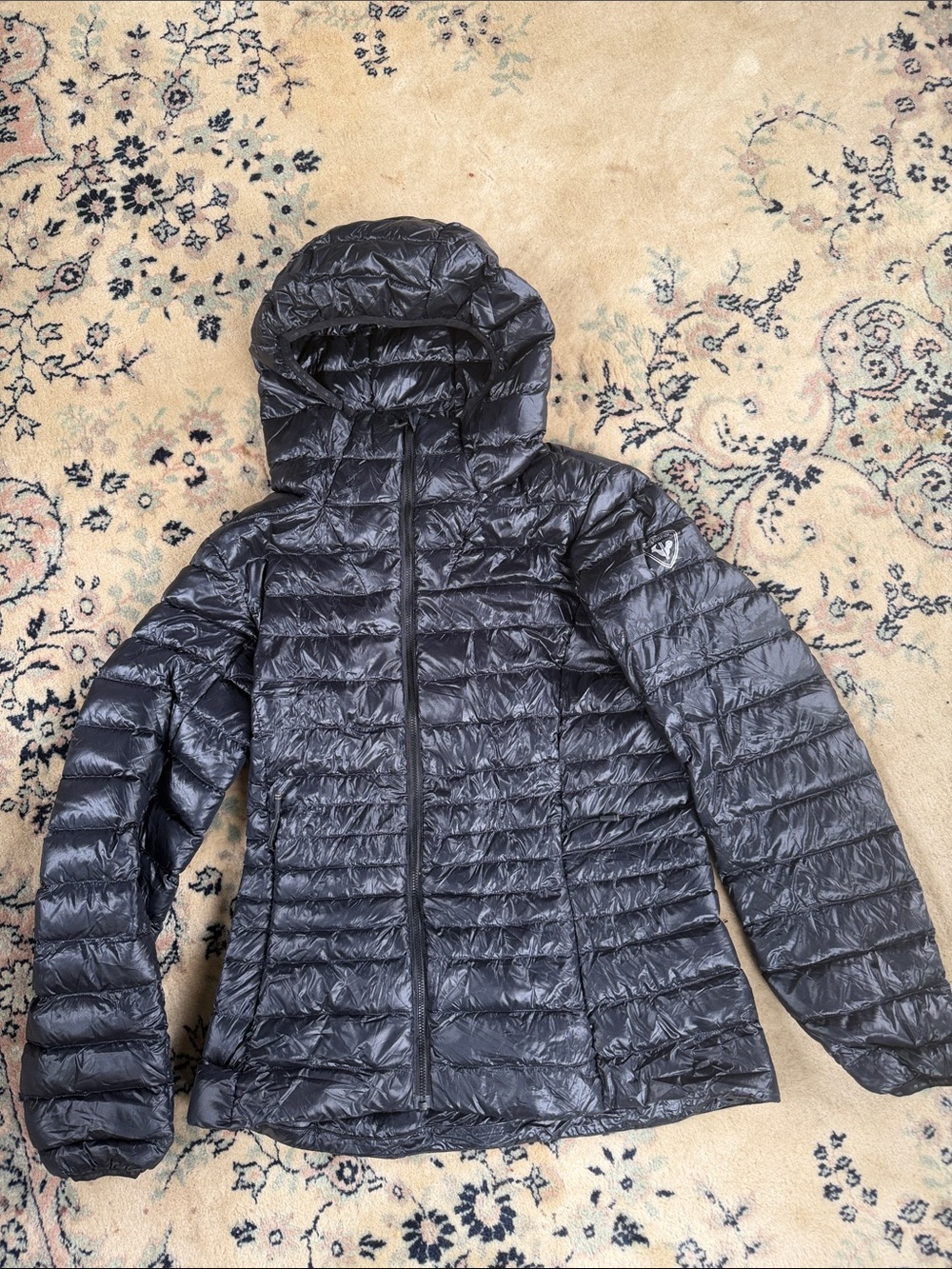 Rossignol Women's Hooded Packable Puffer Jacket - Black